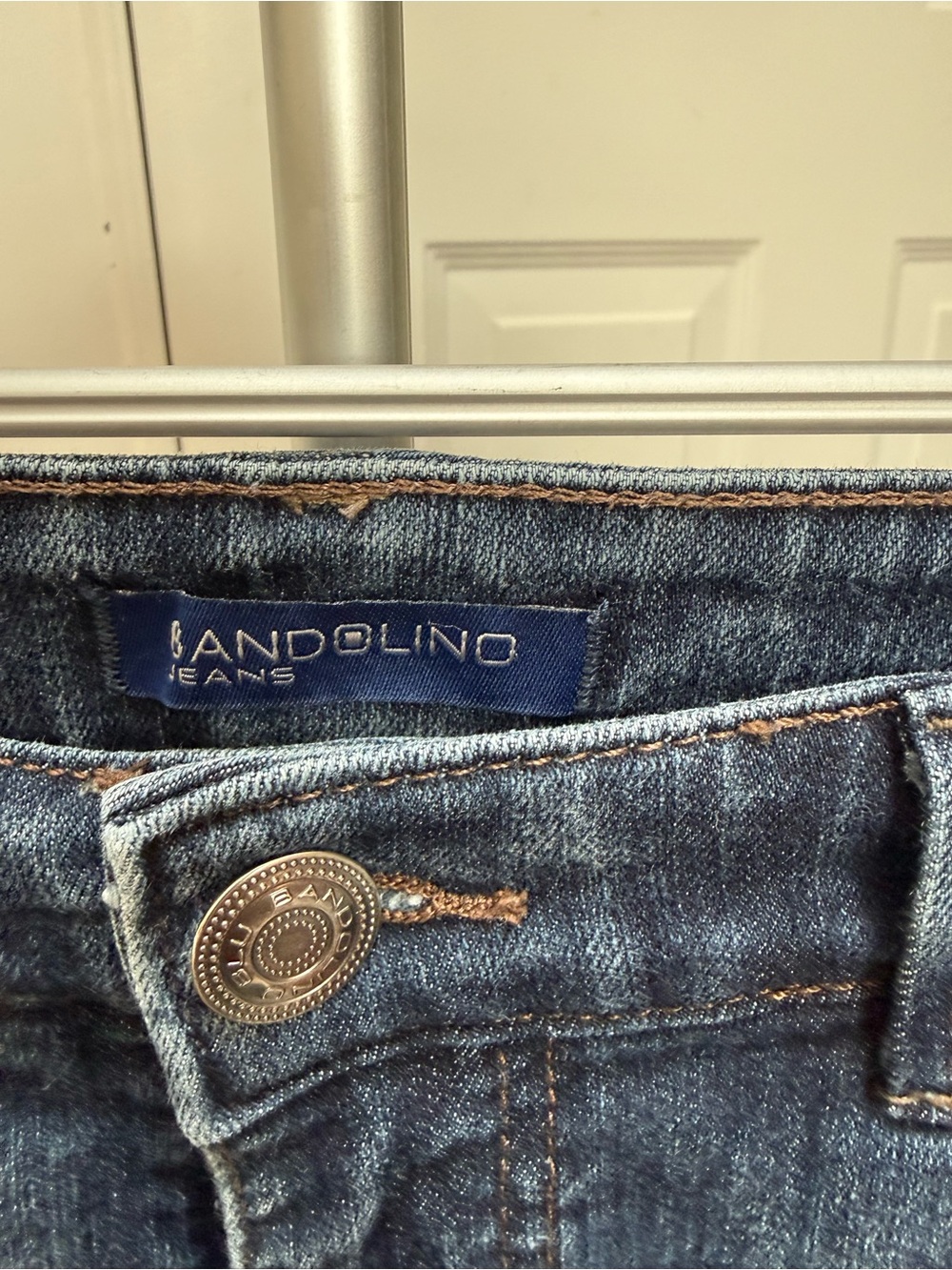 Bandolino Dark Blue Straight Leg Jeans - Picture 5 of 7
